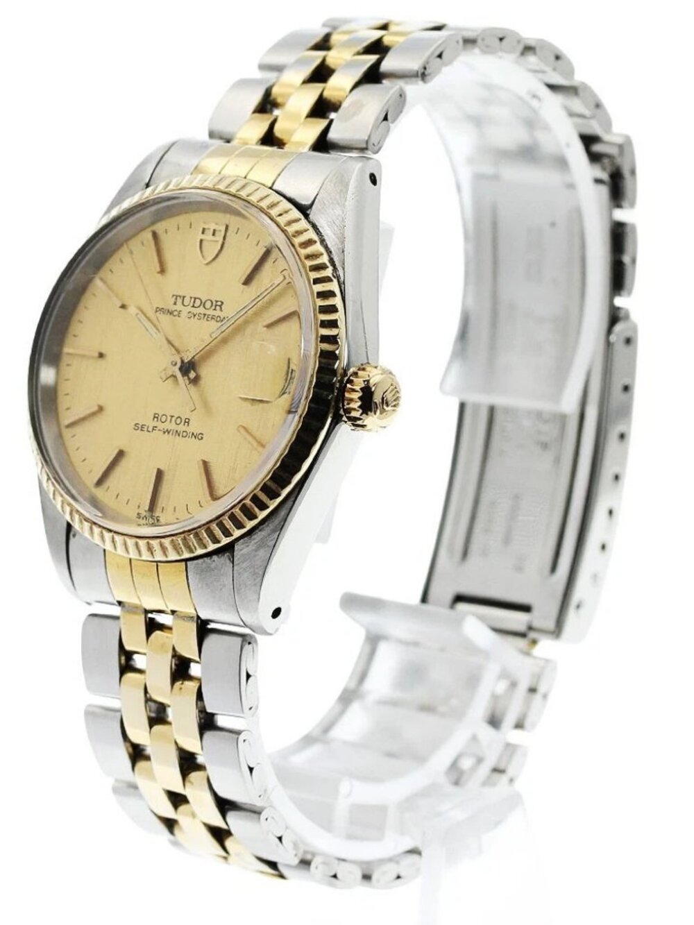 TUDOR Prince Oyster Date 72033 Gold Dial Automatic Boy's Watch_957263